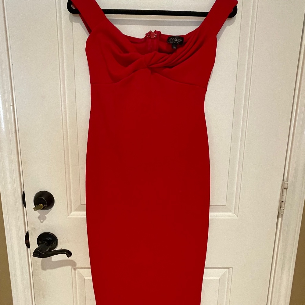 TOP SHOP Top Shop Like New Excellent Condition Red Dress Size 6